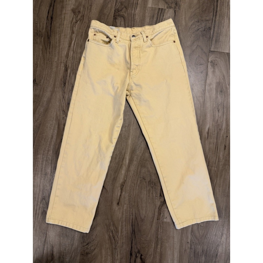 Banana Republic Jeans Womens 8 Yellow  Slim Vintage 100% Cotton Made USA 31 X 24